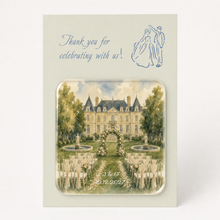 3mm Wedding Venue Acrylic Fridge Magnet with Backing Card