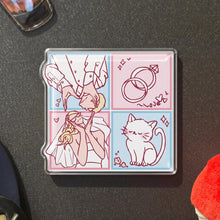 5mm Four-panel Comic Style Hand-drawn Magnet