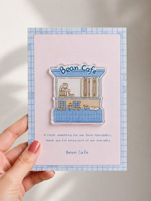 5mm Hand-draw Custom Storefront Acrylic Fridge Magnet