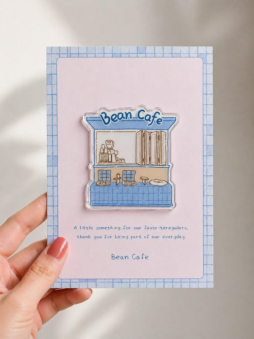 Custom Storefront Fridge Magnet, Personalized Shop Illustration, Small Business Gift