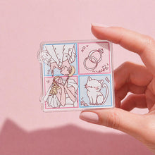 5mm Four-panel Comic Style Hand-drawn Magnet